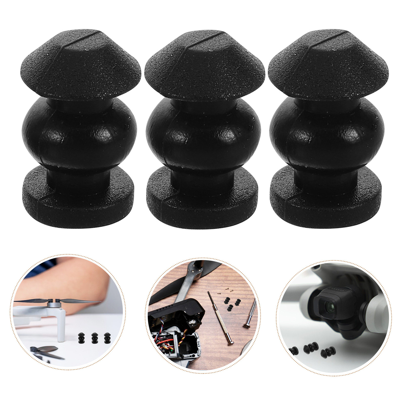 Drone Gimbal Dampener - 10 Pezzi Sfere Ammortizzanti in Silicone